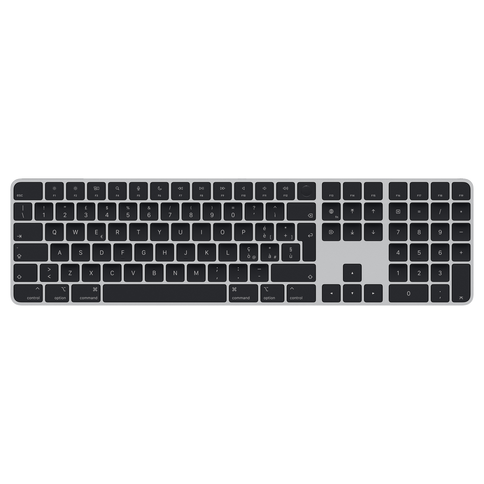 Apple Magic Keyboard 3 Grigio Siderale estesa con pad numerico e batteria integrata, Touch ID (Ricondizionato)