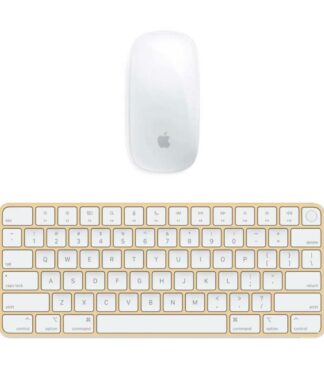 Apple Magic Mouse + Magic Keyboard con TouchID - Giallo con batteria integrata (Ricondizionato) - OTTIMO