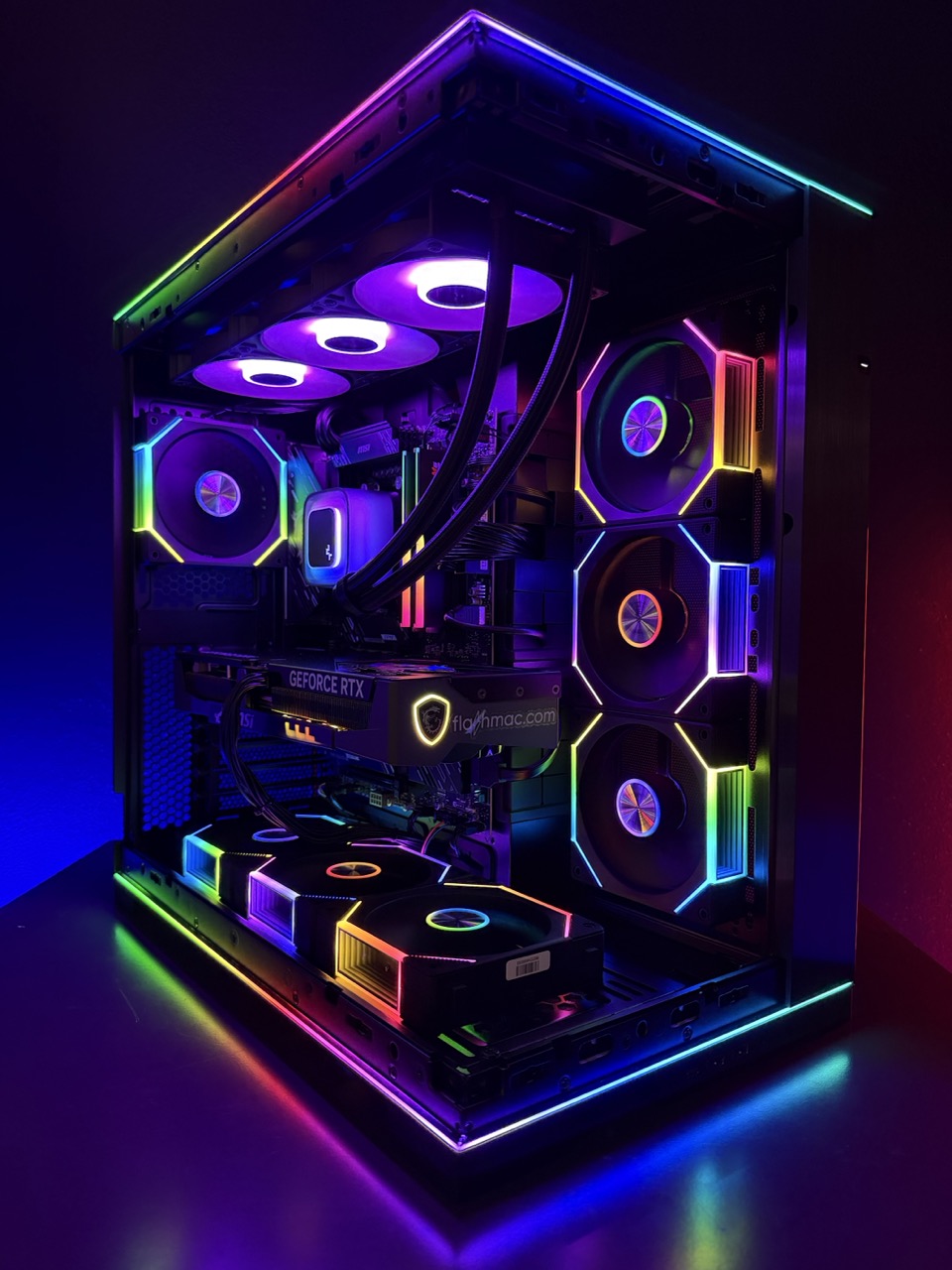 PC Gaming Workstation CRISTAL PRO MAX (Ryzen 9 9950X3D 16-core, 32GB, RTX 5080 16GB, 2TB, WiFi, Case Lian Li) - immagine 6