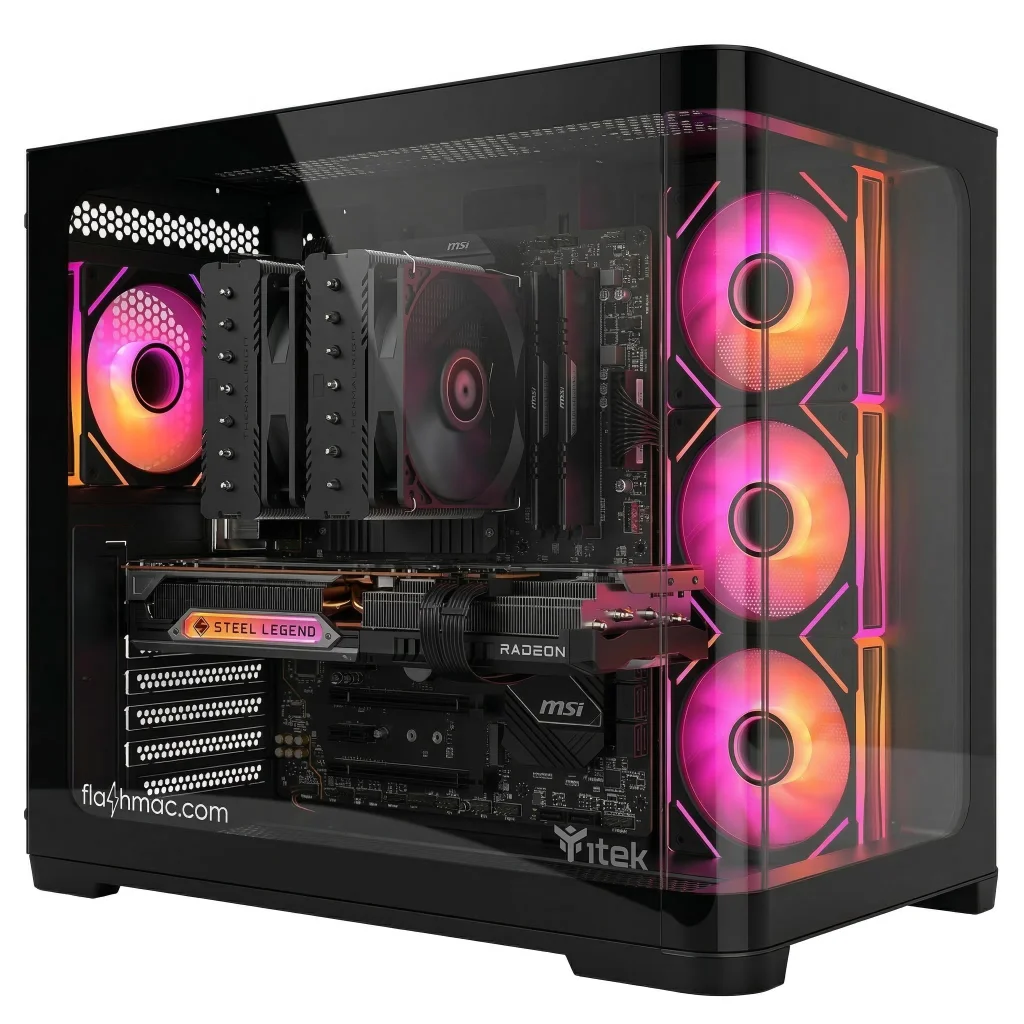 PC Gaming RED THUNDER PRO (Ryzen 5 9600X 6-core, 16 GB DDR5, RX 9070 16GB, 1TB) - NUOVO