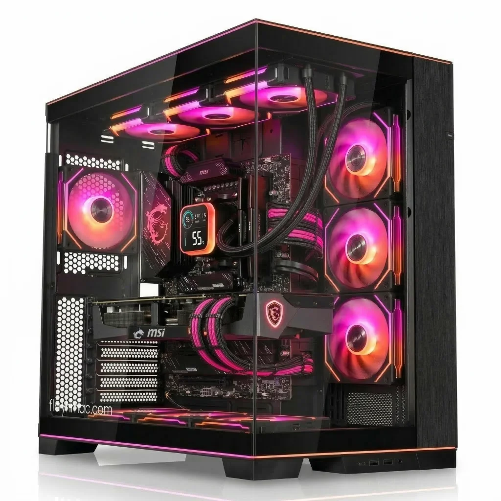 PC Gaming Workstation CRISTAL PRO MAX (Ryzen 9 9950X3D 16-core, 32GB, RTX 5080 16GB, 2TB, WiFi, Case Lian Li) - immagine 7