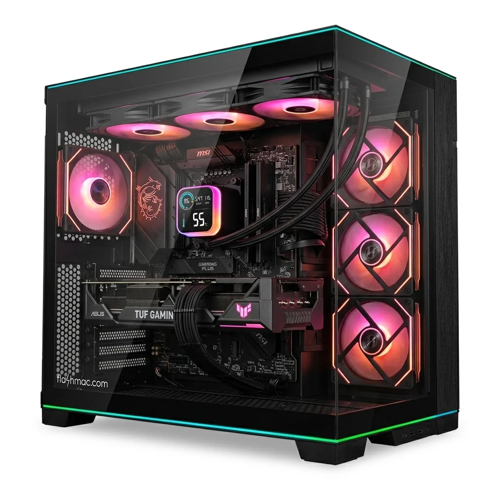PC Gaming Workstation CRISTAL PRO MAX (Ryzen 9 9950X3D 16-core, 32GB, RTX 5080 16GB, 2TB, WiFi, Case Lian Li)